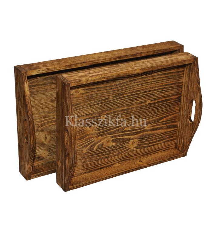 Antikolt füles kínáló tálca
