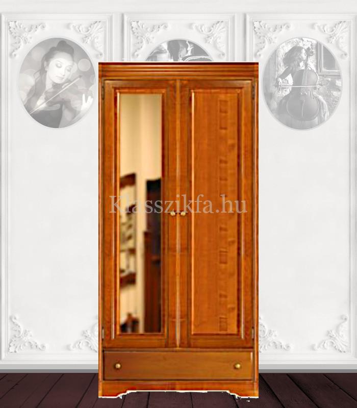 Otello 2101×941-1070 mm-es 60 cm mély sorolható üvegajtós szekrény - Polcos középső elem