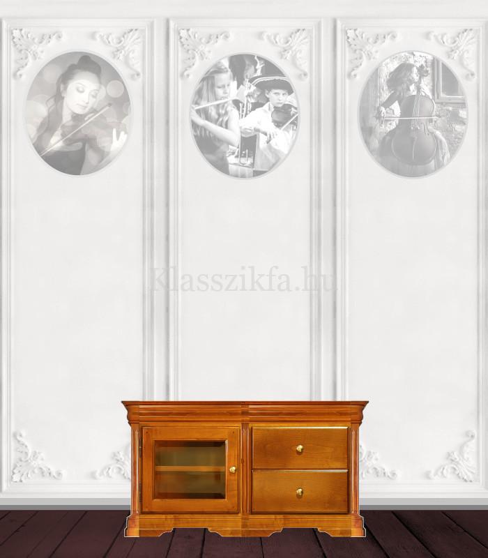 Otello 2 modulos, 576x1132 mm-es 50 cm mély komód - 1 üvegajtóval és 2 fiókkal
