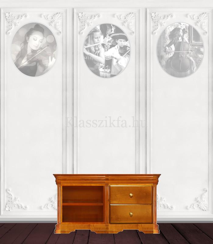 Otello 2 modulos, 576x1132 mm-es 50 cm mély komód - 2 nyitott polccal és 2 fiókkal