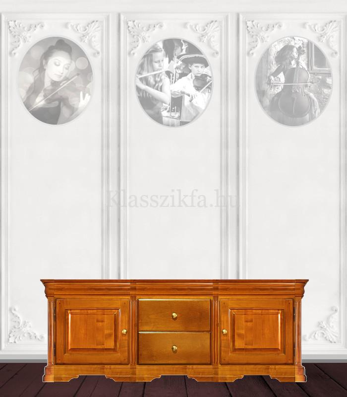 Otello 3 modulos, 576x1633 mm-es 40 cm mély komód - 2 fiókkal és 2 teli ajtóval