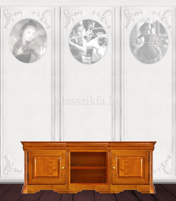 Otello 3 modulos, 576x1633 mm-es 50 cm mély komód - 2 nyitott polccal és 2 teli ajtóval