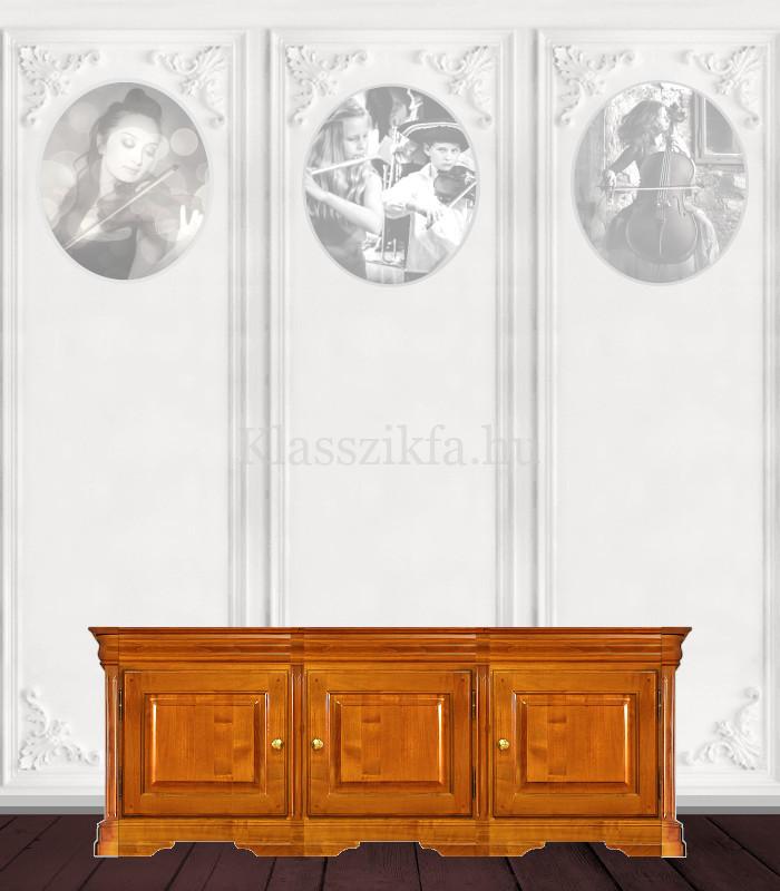 Otello 3 modulos, 576x1633 mm-es 50 cm mély komód - 3 teli ajtóval