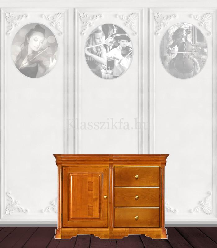Otello 2 modulos, 757×1132 mm-es 40 cm mély komód - 1 teli ajtóval és 3 fiókkal