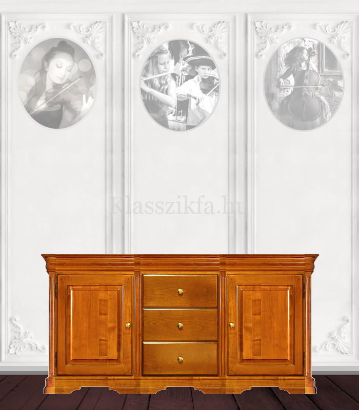 Otello 3 modulos, 757×1633 mm-es 40 cm mély komód - 3 fiókkal és 2 teli ajtóval