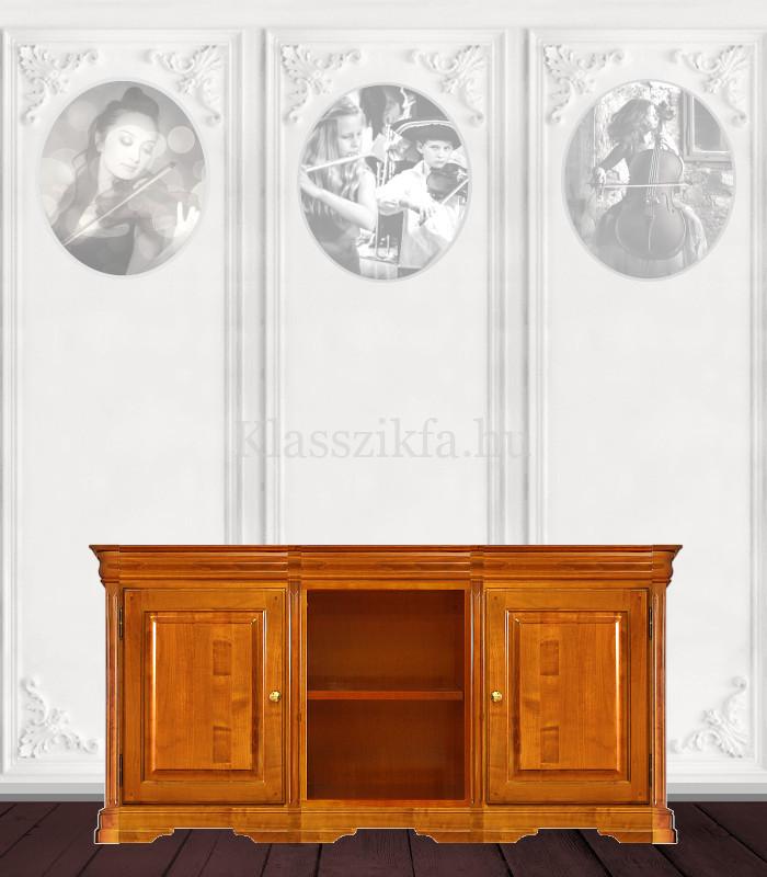 Otello 3 modulos, 757×1633 mm-es 50 cm mély komód - 2 teli ajtóval és 2 nyitott polccal