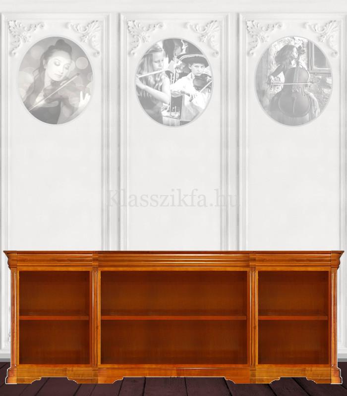 Otello 4 modulos, 757×2073 mm-es 40 cm mély komód - 6 nyitott polccal