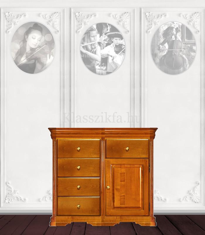 Otello 2 modulos, 932×1132 mm-es 50 cm mély komód - 5 fiókkal és 1 teli ajtóval