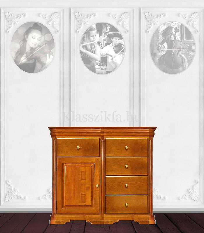 Otello 2 modulos, 932×1132 mm-es 50 cm mély komód - 1 teli ajtóval és 5 fiókkal
