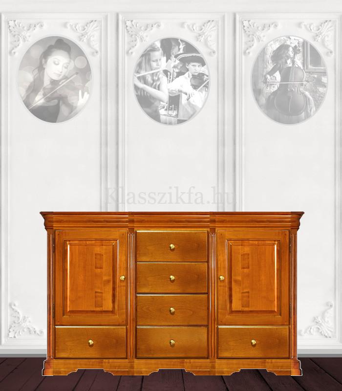 Otello 3 modulos, 932×1633 mm-es 50 cm mély komód - 6 fiókkal és 2 teli ajtóval
