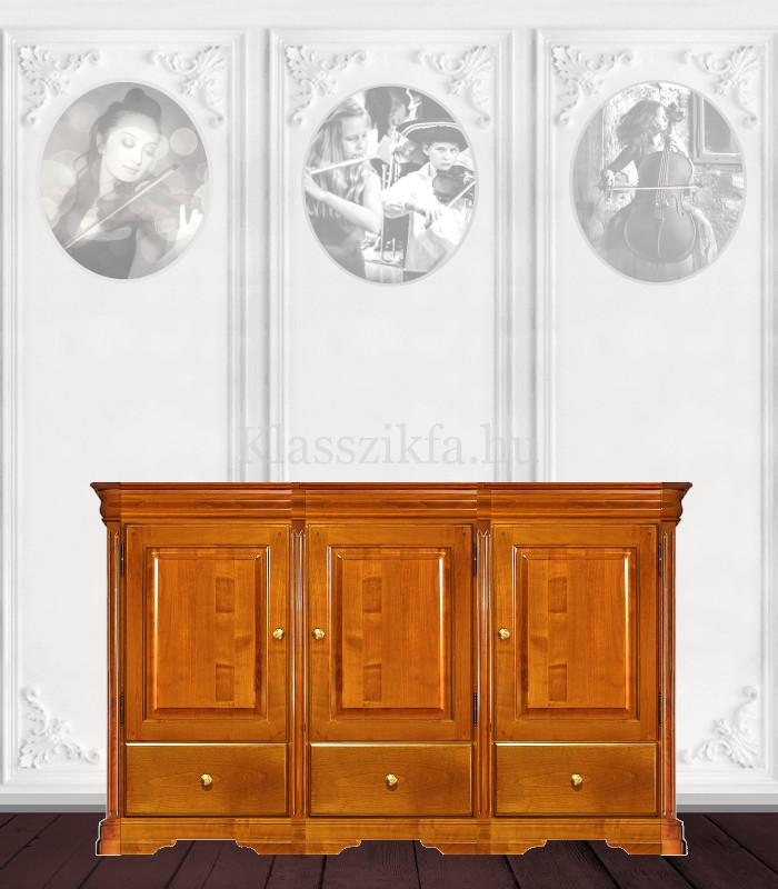 Otello 3 modulos, 932×1633 mm-es 40 cm mély komód - 3 fiókkal és 3 teli ajtóval