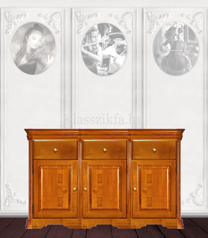Otello 3 modulos, 932×1633 mm-es 50 cm mély komód - 3 teli ajtóval és 3 fiókkal