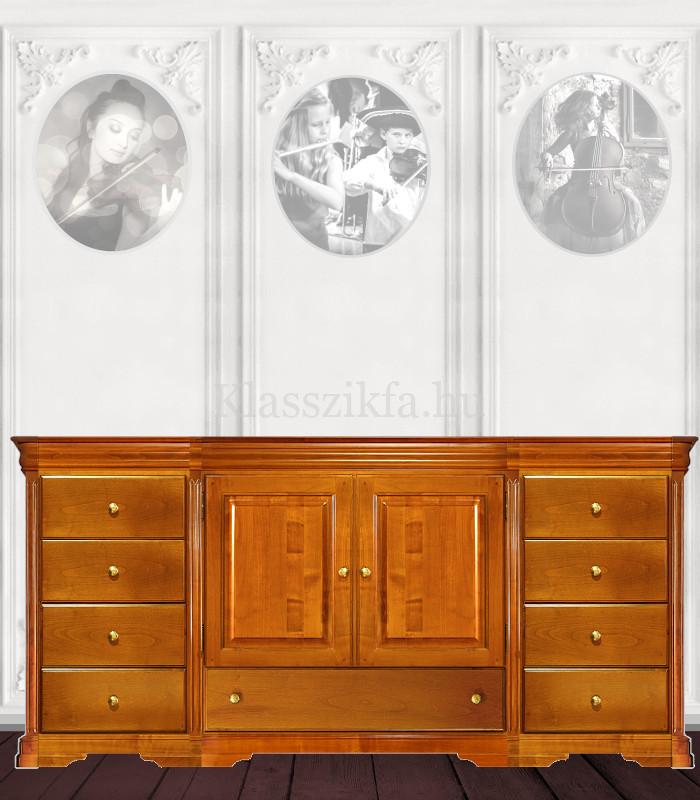 Otello 4 modulos, 932×2073 mm-es 50 cm mély komód - 9 fiókkal és 2 teli ajtóval