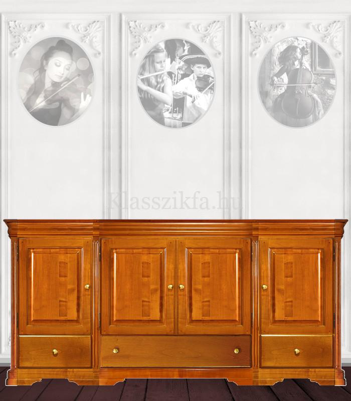 Otello 4 modulos, 932×2073 mm-es 50 cm mély komód - 3 fiókkal és 4 teli ajtóval