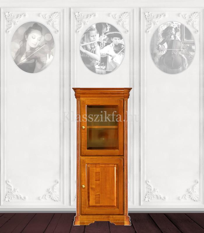 Otello 1 modulos, 1349×630 mm-es 40 cm mély komód - 1 teli ajtóval és 1 üvegajtóval