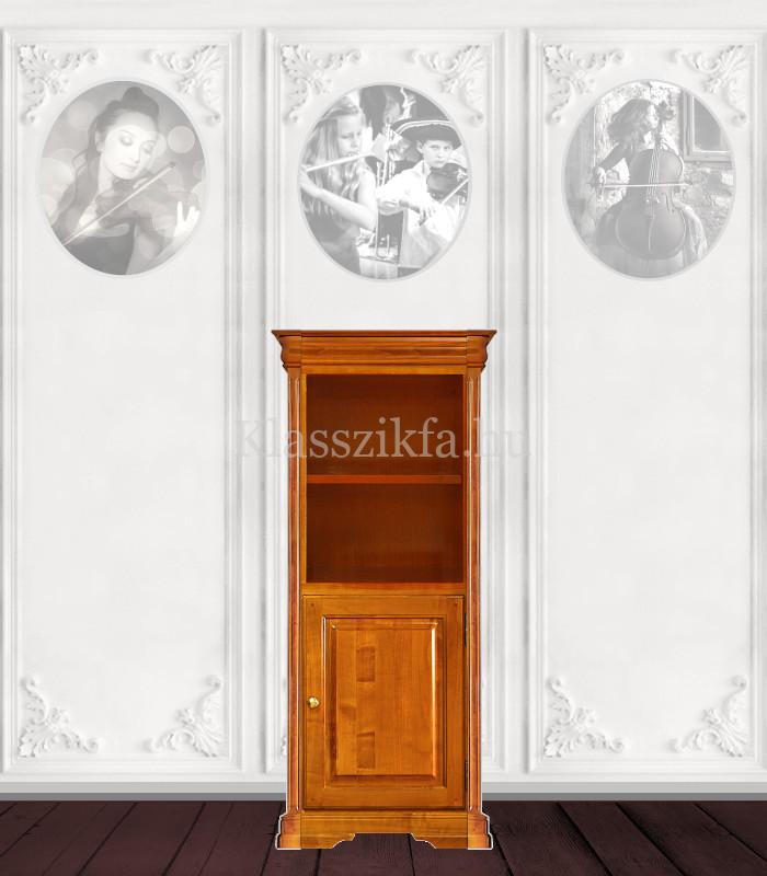 Otello 1 modulos, 1349×630 mm-es 40 cm mély komód - 1 teli ajtóval és 2 nyitott polccal
