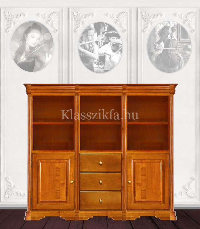 Otello 1349×1633 mm-es 40 cm mély szekrény - 3 fiókkal 2 teli ajtóval és 6 nyitott polccal