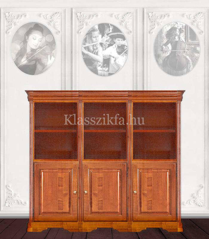 Otello 1349×1633 mm-es 40 cm mély szekrény - 3 teli ajtóval és 6 nyitott polccal