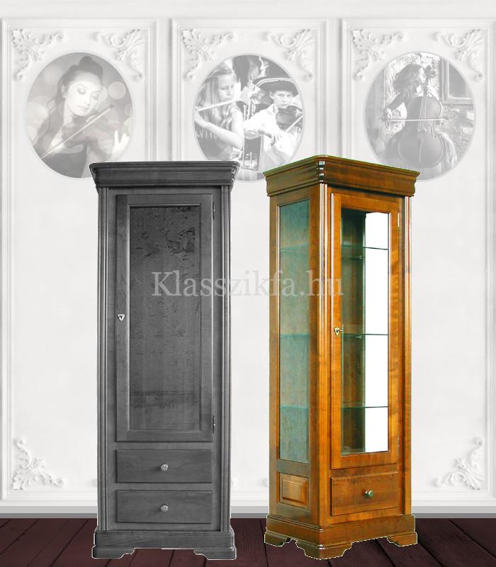 Otello 1835×652 mm-es 40 cm mély vitrines szekrény - Egy fiókkal