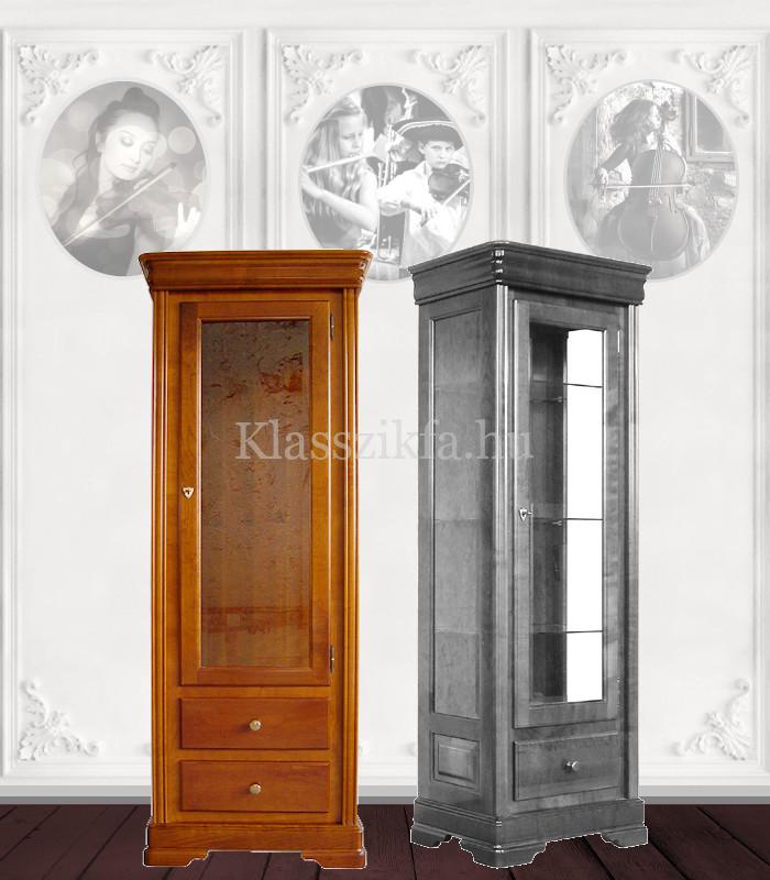 Otello 1835×652 mm-es 40 cm mély vitrines szekrény - Két fiókkal