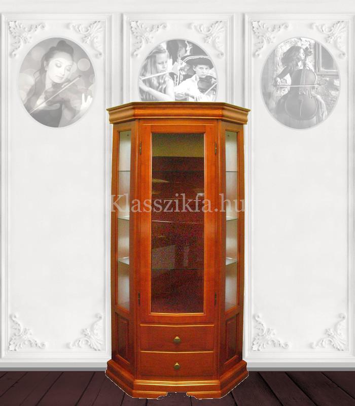 Otello 932×1835 mm-es 56 cm mély vitrines sarokszekrény